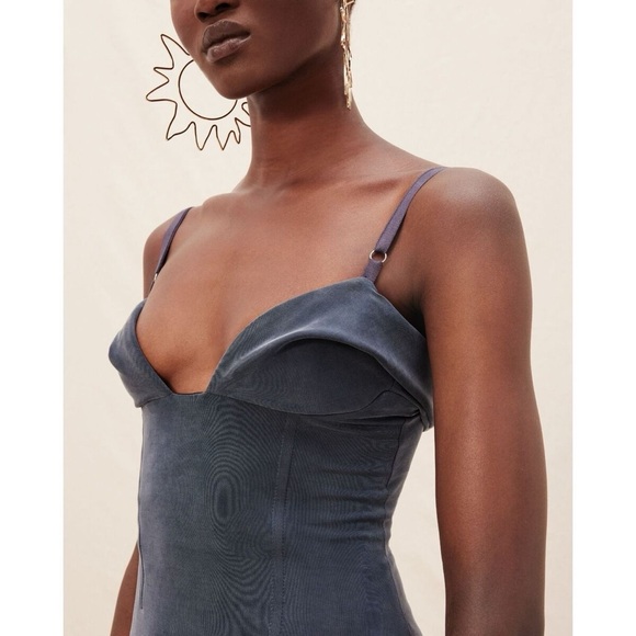 Jacquemus Blue Navy La Robe Praia midi dress - Picture 2 of 4